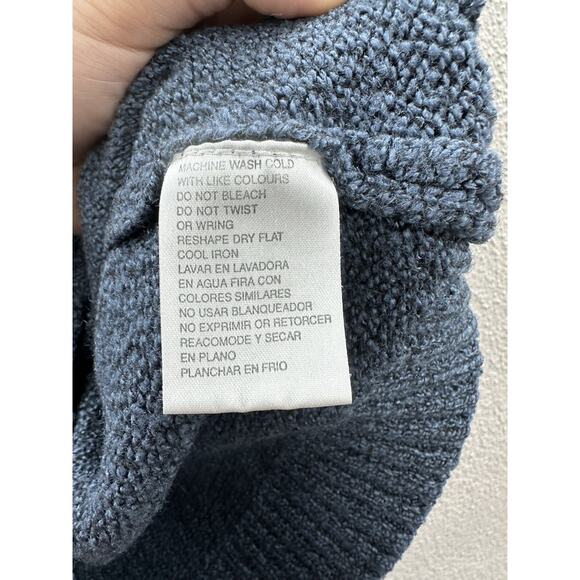 Carolyn Taylor Womens Sweater Size Small Blue Fuzzy Long Sleeve V-Neck - Picture 6 of 11